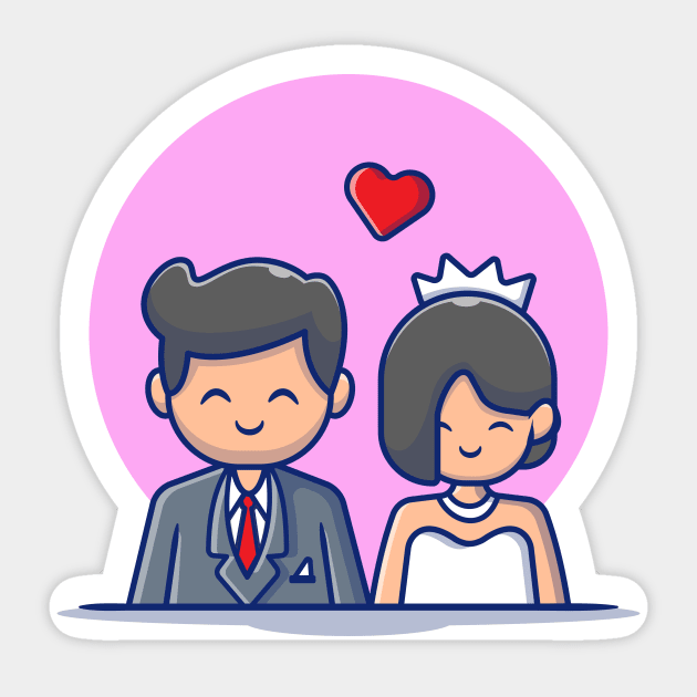 Cute Couple Marriage Man And Woman Sticker by Catalyst Labs